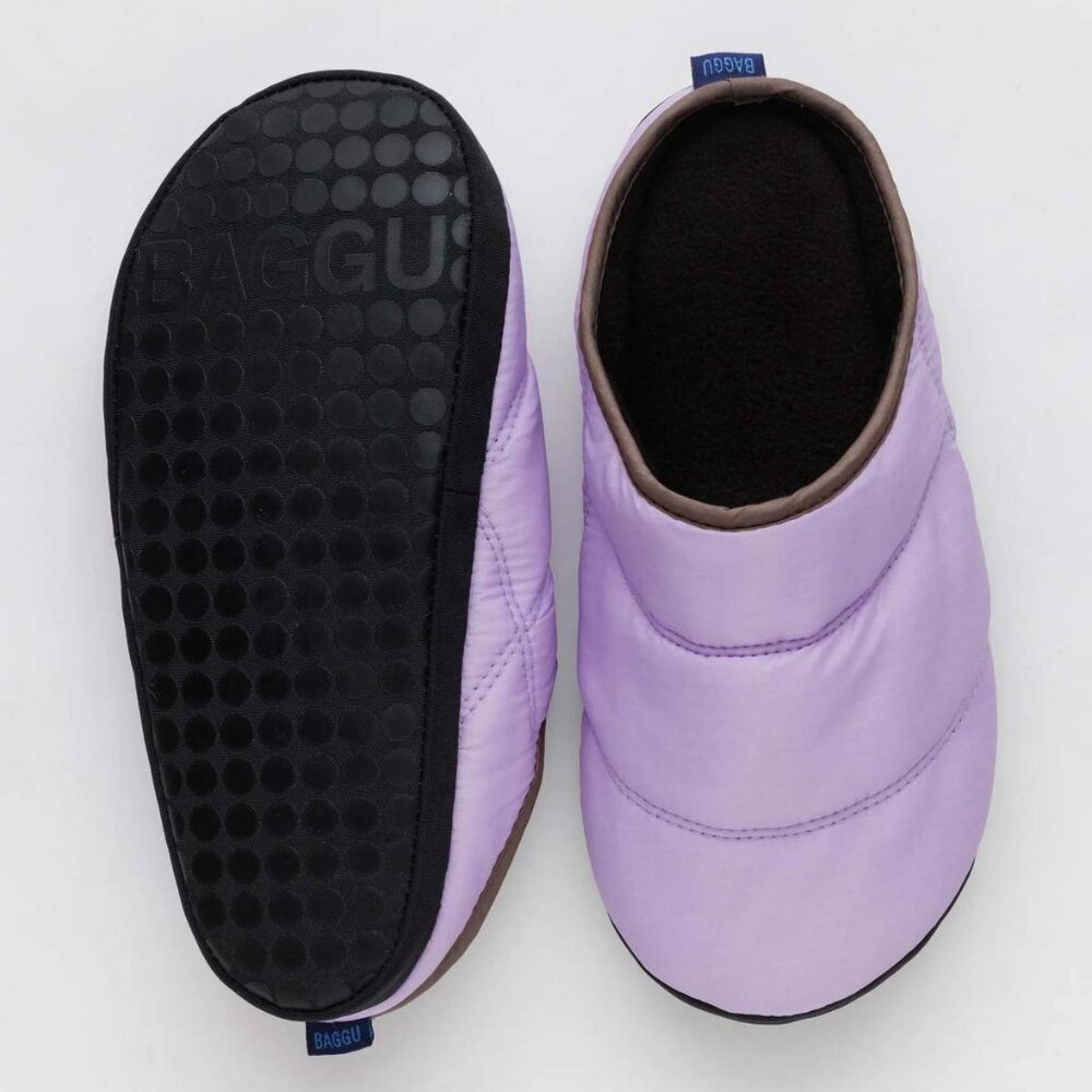 BAGGU Puffy Slippers — Purple — Size S/M